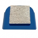 Square Diamond Grinding Block W/ Lavina Quick Change Backing