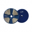 3'' 4 Diamond Block Velcro Backed Metal Polishing Pads