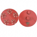 3'' Five Star Segs Metal Bonded Diamond Grinding Pucks W/ 2 Pins