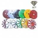 100mm 10S Mag Diamond Grinding Floor Discs W/ 9mm Holes