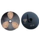 65mm Terrco Speed Shift Triple Teardtrop Segs Diamond Grinding Pads