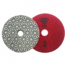 3-Step 100mm Beige Dry/Wet Resin Bonded Diamond Polishing Pads