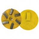 3'' Klindex Quick Lock Backing 6S Concrete Floor Preparation Discs