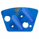 Sección de molienda trapezoidal de la barra de diamante de doble triángulo innovatech kurrite TMG