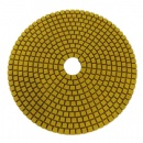 Almohadilla de pulido de diamante húmedo amarillo y verde de alta calidad de 150mm