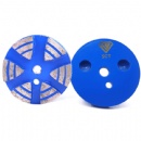 3'' Polar Magnetic Backing 6S Diamond Segments Terrazzo Grinding Pads