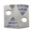 Polar Magnetic System Double Shield Segments Terrazzo Grinding Diamonds