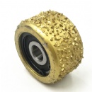 Alloy Carbide Vacuum Brazed Bush Hammer Rollers For 5'' 6'' Grinding Discs