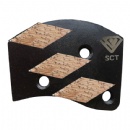 Contec Bolt - on plates 3s mini - Shark segs molienda de diamantes