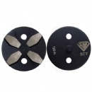 4'' 100mm Jiansong Metal Bonded Floor Grinding Discs W/ 4S Hexagon Diamonds