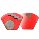 Jiansong Trapezoid Double 12mm Segments Diamond Grinding Discs