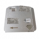 PHX Slide-in Trapezoid Double Mini PCD Scrapers W/ Wear Diamond Bars