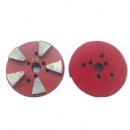 5 Seg Velcro Backed Multi Holes Metal Bond Diamond Pucks