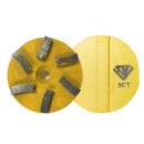 3'' Troluc Slide-In Backing 6S Diamond Segs Floor Prep Grinding Discs