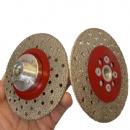 4.5'' 115mm Double Side Vacuum Brazed Diamond Cutting Grinding Discs