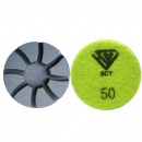 3'' 80mm Iron Bond Floor Transitional Diamond Polishing Pads