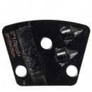 Trapeozoid Coating Removal PCD Tools With Double 1/3 PCDs & Single Protection Diamond Bar