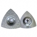 3'' Vacuum Brazed Triangle Diamond Grinding Oscillating Multi Tools