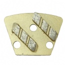 Trapezoid Magnetic Grinding Shoes W/ Double Parallelogram Diamond Segments For ASL HTG Ironhorse Wolfpack