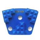 Magnetic Trapeozoid Triple Pyramid F-Shaped Segments Concrete Terrazzo Floor Diamond Grinding Shoes