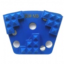 Diamatic Blastrac Magnetic Quick Change Trapezoid Triple Pyramid F Shaped Diamond Segments Concrete Grinding Shoes