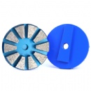 3'' Terrco Speed Shift Backing 10S 10mm Thickness Segments Diamond Grinding Pucks