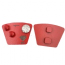 2 Semi-Round PCDs Trapezoids W/ STI Integrated Pins