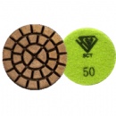 3'' HD Resin Bonded Velcro Backed Concrete Terrazzo Floor Diamond Polishing Pads