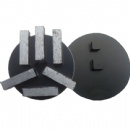 STI 6 Bars Metal Bond Diamond Grinding Puck With 2 Pins