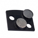 Polar Magnetic System Double Buttons Diamond Grinding Plate