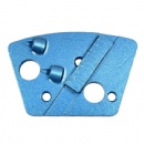 Kut-rite Trapezoid PCD Skraper With Double PCDs N Wear Bar