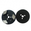 3'' 3 Rhombus Segs Velcro Backed Metal Floor Polishing Pads