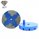 3IN. EG Change T Segs Terrazo Concrete Grinding Diamond Puck W/ 1 Post