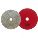 100mm Spiral Wet Marble Surface White Diamond Polishing Pads