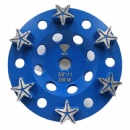 125mm 5 inch Six Star Segs Concrete Surface Diamond Grinding Wheels