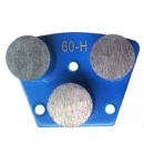 Trapezoid Bolt-On Triple Diamond Buttons Floor Grinding Pads