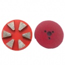 3 inch 6 Segs Velcro Backed Metal Bond Diamond Polishing Pads