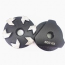 4 inch 6 Arrow Segs Aggressive Grinding Metal Diamond Discs